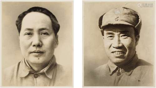 吴印咸（1900～1994）摄 毛泽东、朱德标准照