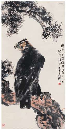 唐 云（1910～1993） 松鹰图
