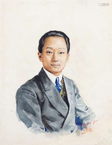 徐悲鸿（1895-1953）杨仲子肖像