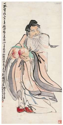 王 震（1867～1938） 献寿图