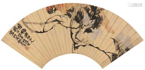 任伯年（1840～1895）　花枝踈影图