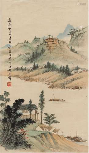 黄君璧（1898～1991）  嘉陵江景图