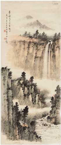黄君璧（1898～1991）  晴川飞瀑图