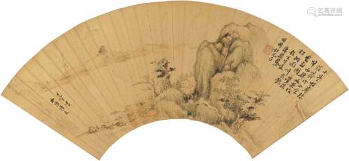 董其昌（1555～1636） 青山平湖图