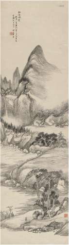 毕 简（1781～1860） 松溪烟霭图