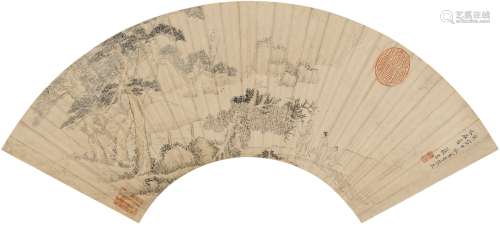 张 宏（1577～1668后） 松亭问道图