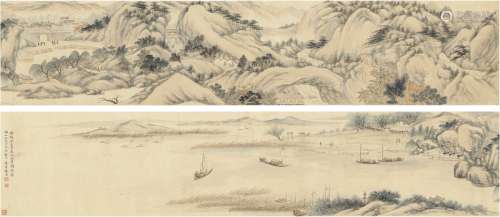 钱 东（1752～1823后） 长江无尽图卷