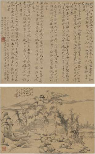 钱 杜（1764～1845） 楷书诗品 山居图