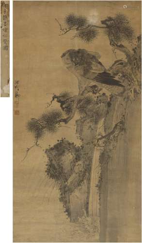 徐子静（1734～1808） 虬松苍鹰图