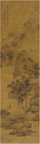 吕焕成（1630～ ？） 溪山问道图