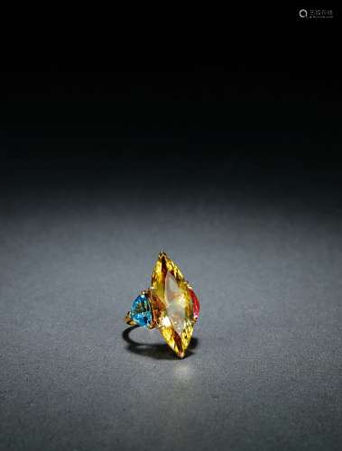 Dior 设计款彩宝戒指