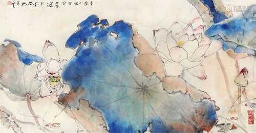杨善深（1913～2004） 荷花 镜片 设色纸本