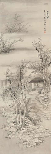 容祖椿（1871～1943） 秋声图 立轴 设色绢本
