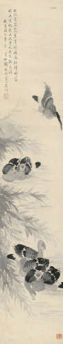 刘德六（1806～1875） 芦雁 立轴 水墨纸本