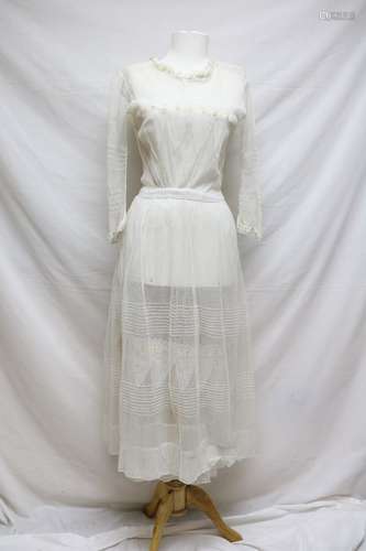 Edwardian net tea dress