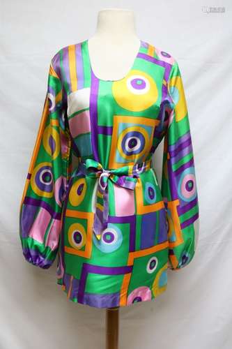 1960s geometric print tunic