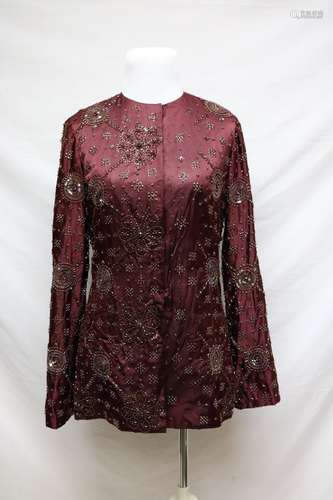 1930s beaded silk jacket