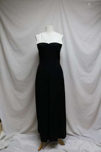 1970s sailor collar maxi dress