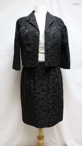 1960s black & white dress & jacket