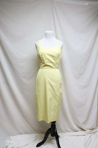 1960s yellow sundress