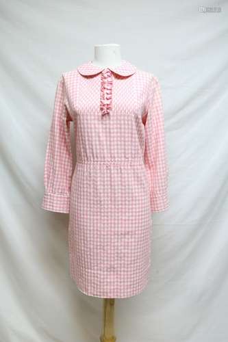 1960s pink gingham Peck & Peck dress