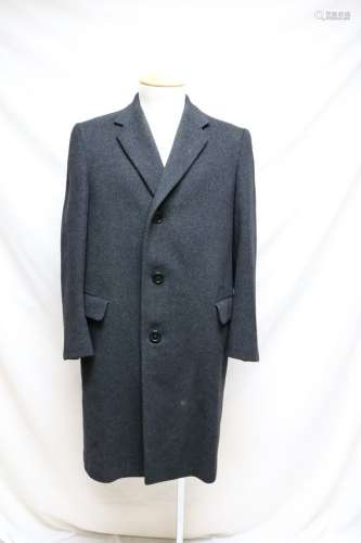 1940s mens blue wool coat