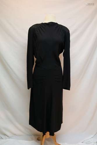 1940's Plus size Rayon by Doctor Dress, Chicago