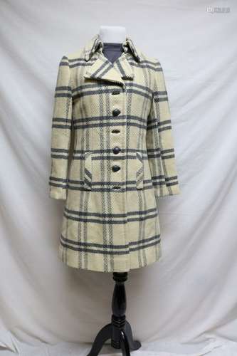 1960s plaid coat & dress set