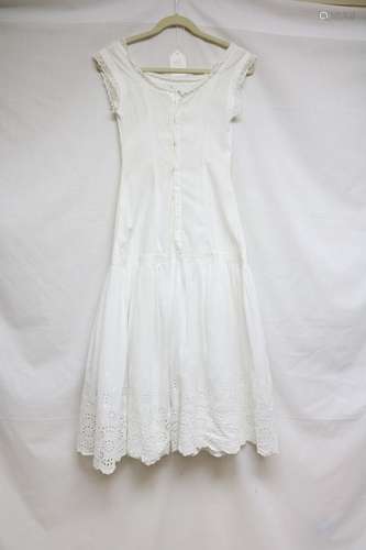 Edwardian eyelet & lace dress