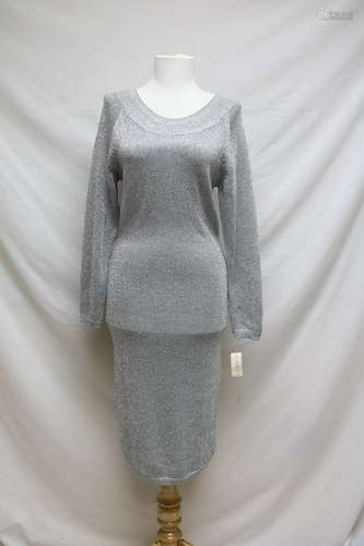 1980s Adrienne Vittadini Knit Dress