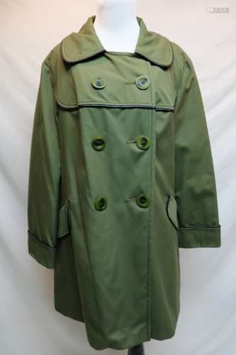 1970's Olive Green Swing Coat by Sears Fashions
