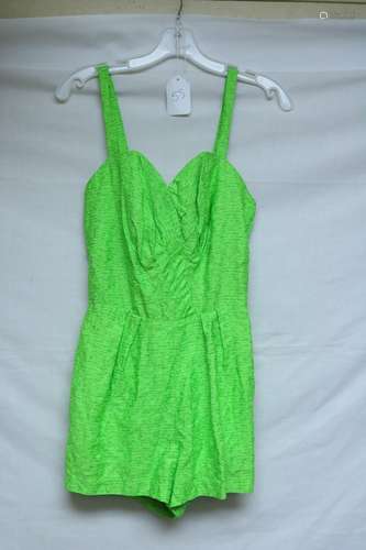 1960's Neon Green Ladies Vintage Swimsuit