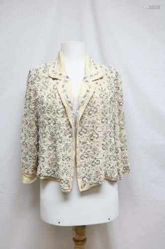 1940s beaded silk jacket