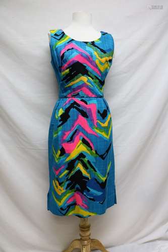 1960s hawaiian sheath dress