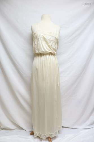 1970s long ivory nightgown