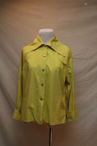 1950's Lemon Yellow Cotton Blouse by Bobbie Brooks