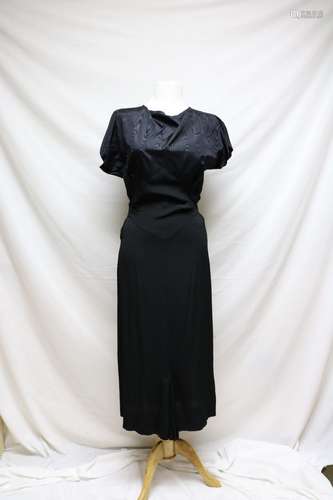 1930s rayon/silk dress