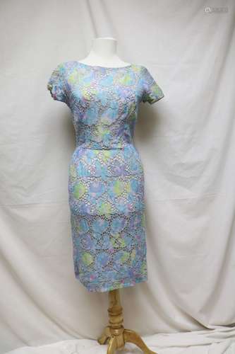 1960s Nat Kaplan Bali lace dress