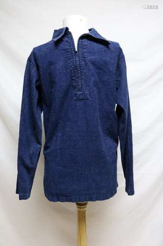 1940s mens denim workwear shirt