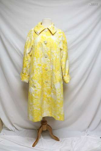 1960s floral raincoat