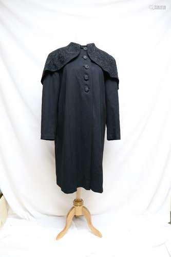 1940s cashmere swing coat