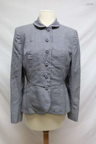 1950's houndstooth womens blazer