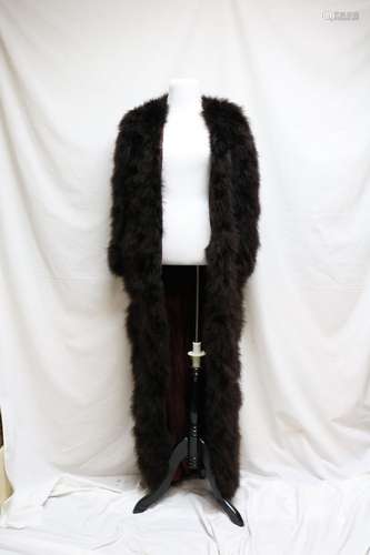 1970s brown maribou duster