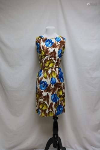 1960s Don Loper Floral Dress