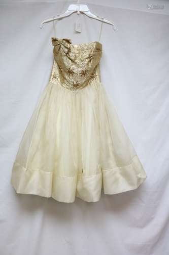 1960s chiffon party dress