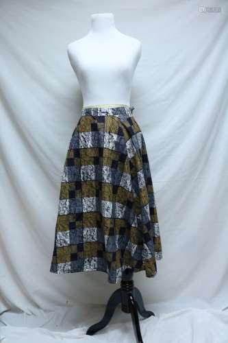 1950's Checkered Circle Skirt
