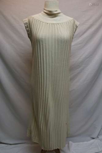 1970's Dead Stock Cream Knit Dress