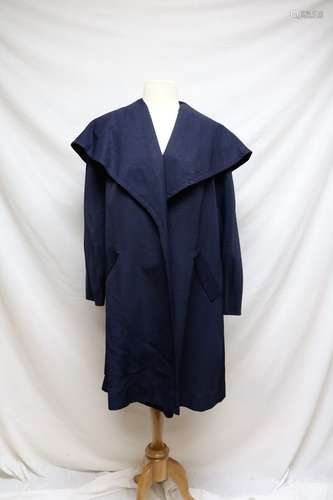 1950s navy swing coat