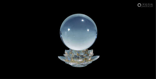 20世纪 莲座水晶球