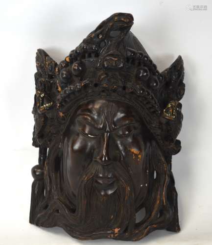 Chinese Wood Carved Guan Gong